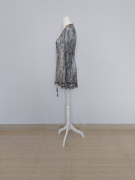 Exquisite Missoni Mare Knit Fringe Lace-Up Cover-Up - IT 46 US10 (L) - Picture 4 of 10